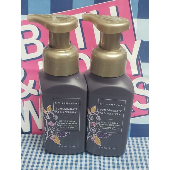 BBW Pomegranate & Blackberry Gentle & Clean Foaming Hand Soap 2 Pack - Picture 1 of 2
